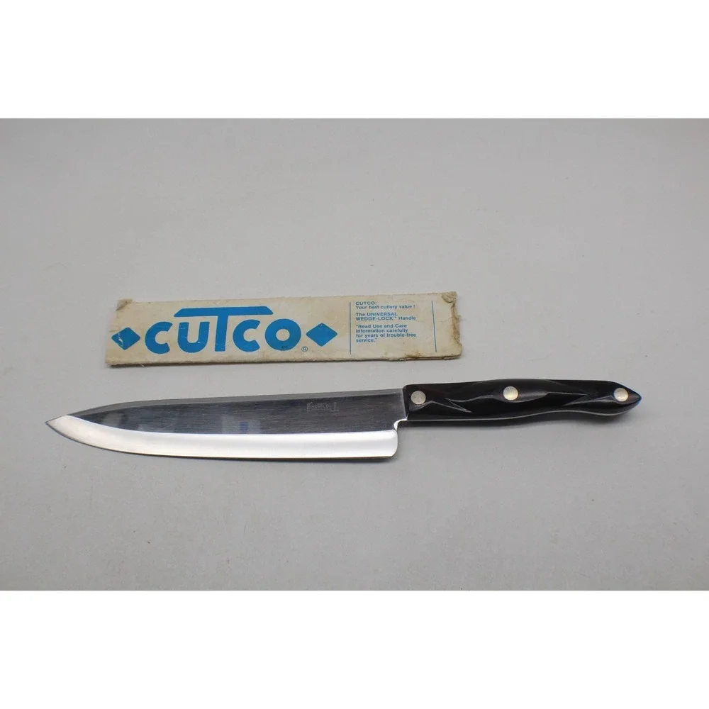 Cutco 1725 9-1/4 inch French Chef's Knife Brown Handle